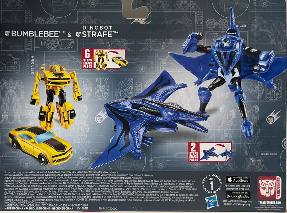Bumblebee & Dinobot Strafe - Hasbro (Transformers: Age Of Extinction) action figure collectible [Barcode 653569983996] - Main Image 2