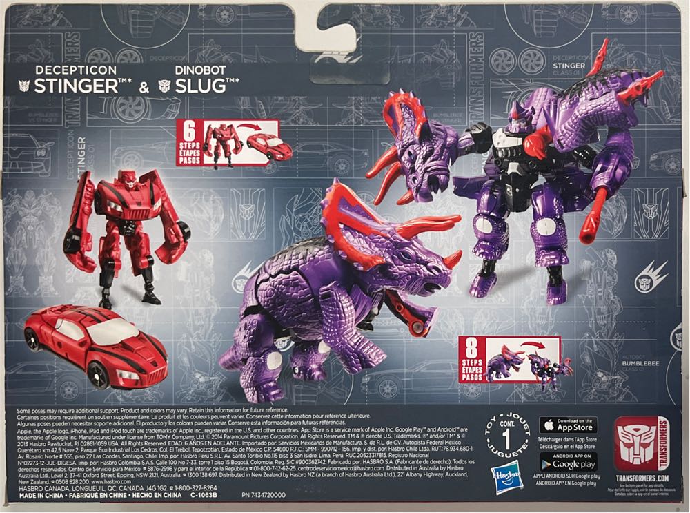 Decepticon Stinger & Dinobot Slug - Hasbro (Transformers: Age Of Extinction) action figure collectible [Barcode 653569984023] - Main Image 2