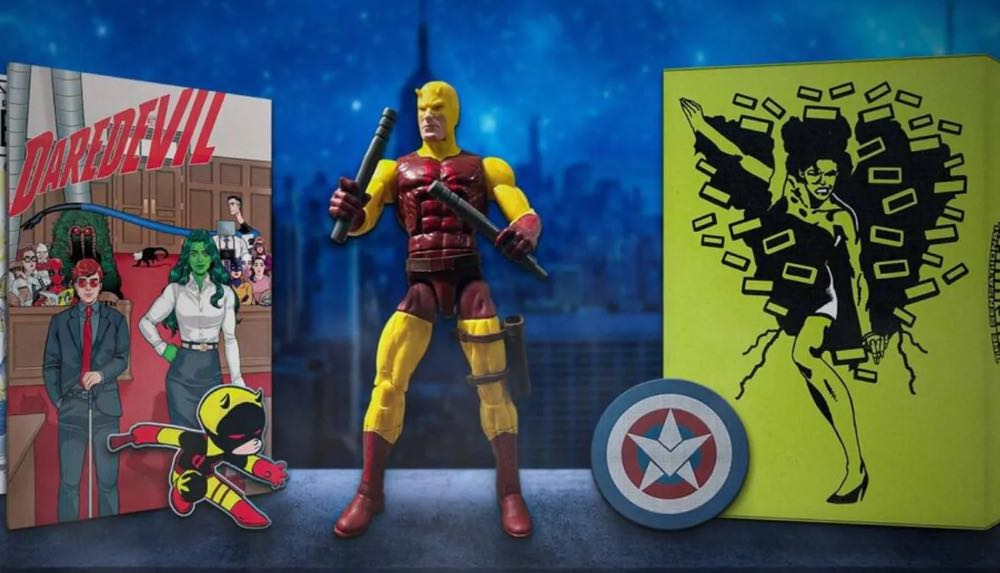 Daredevil (Classic) Grey Batons - Hasbro - Marvel Unlimited (Marvel Unlimited Online: Daredevil) action figure collectible - Main Image 2