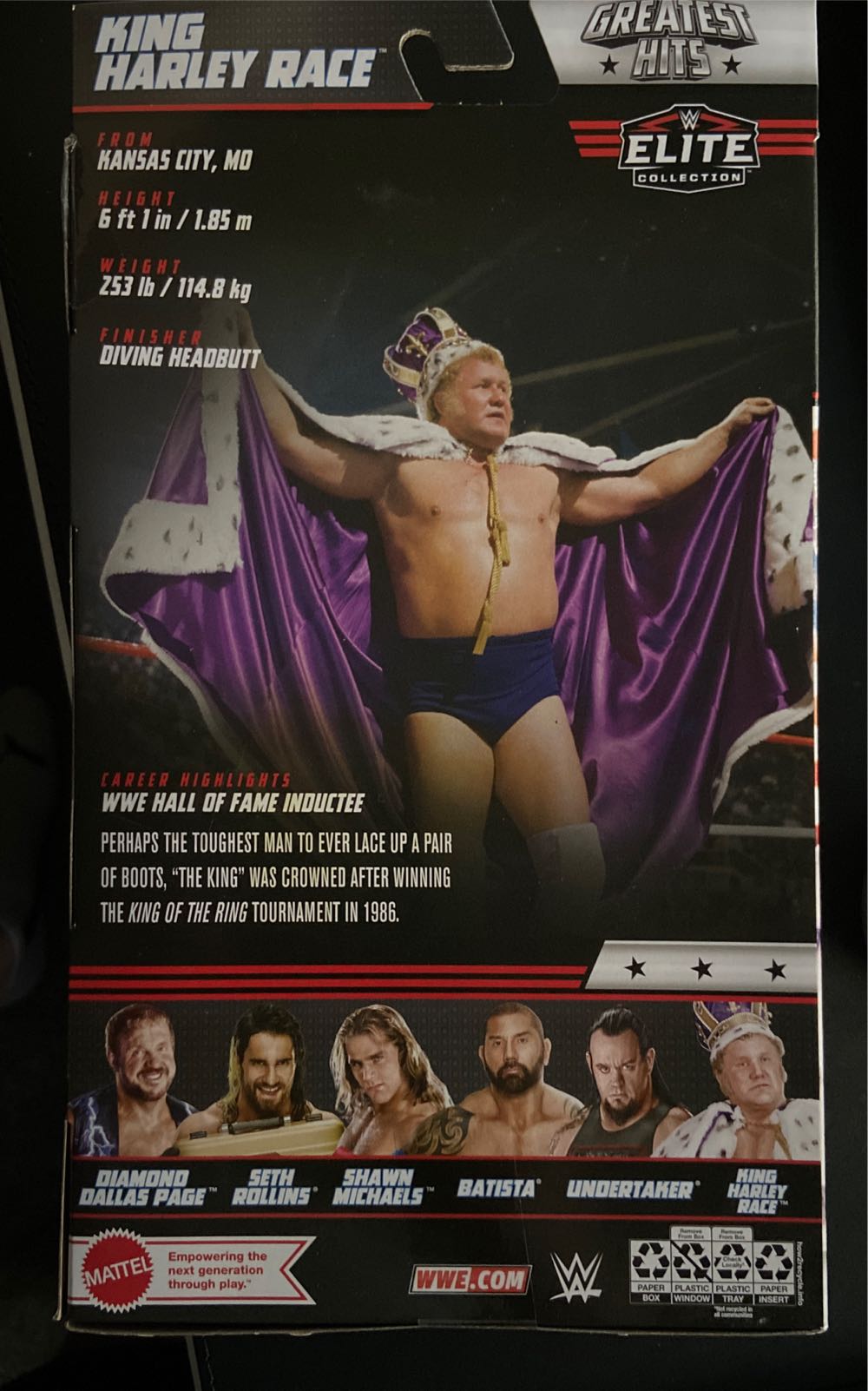 Harley Race - Mattel (WWE Elite Greatest Hits Series 2) action figure collectible [Barcode 194735155569] - Main Image 2