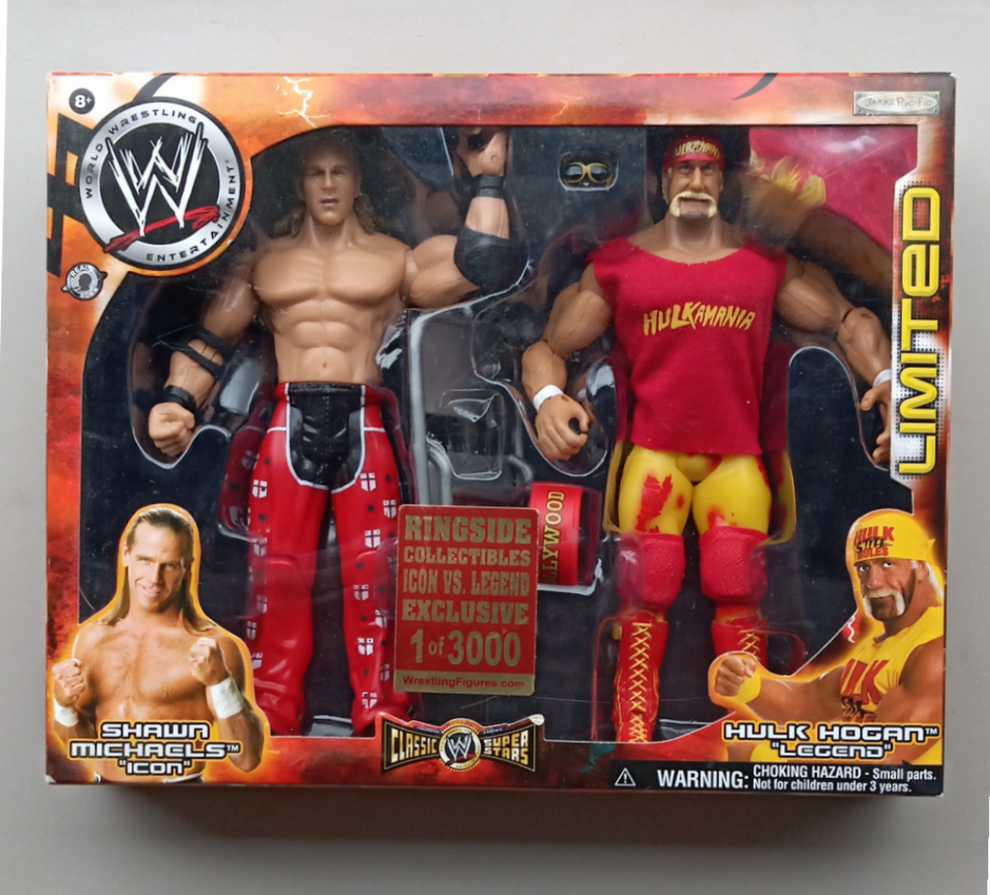 Shawn Michaels vs Hulk Hogan - Jakks Pacific / WWE (Classic Superstars 1 of 3000) action figure collectible - Main Image 1