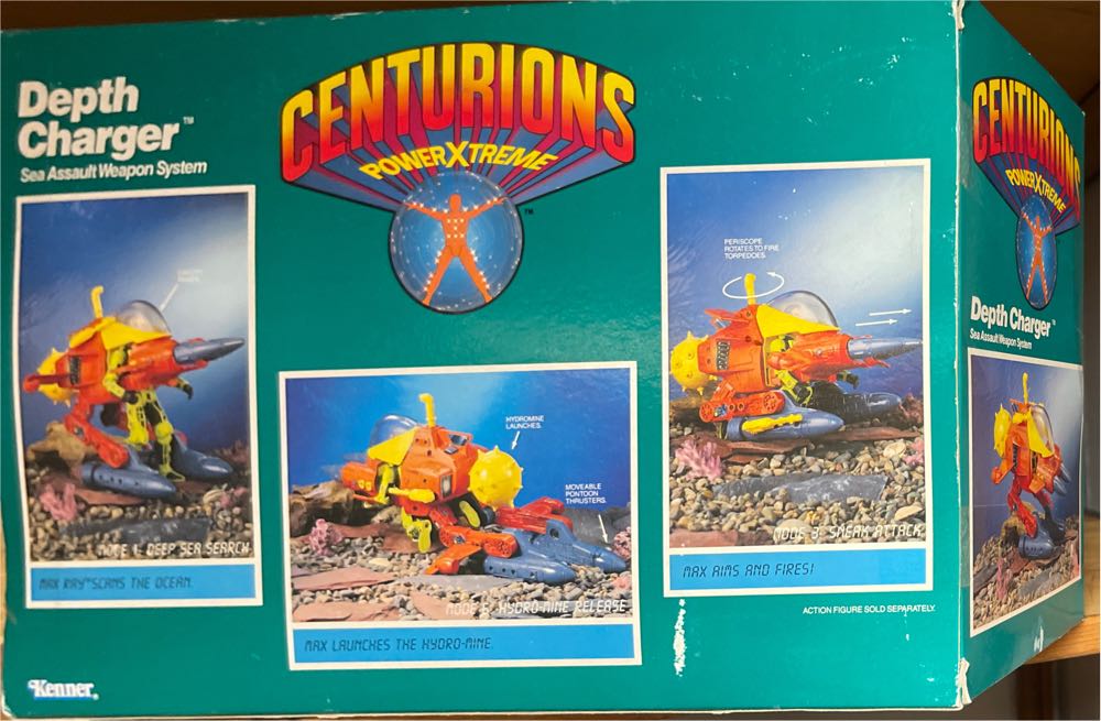 Centurions Power Xtreme: Depth Charger By Kenner Misb Stunning Afa  action figure collectible [Barcode 076281171708] - Main Image 2