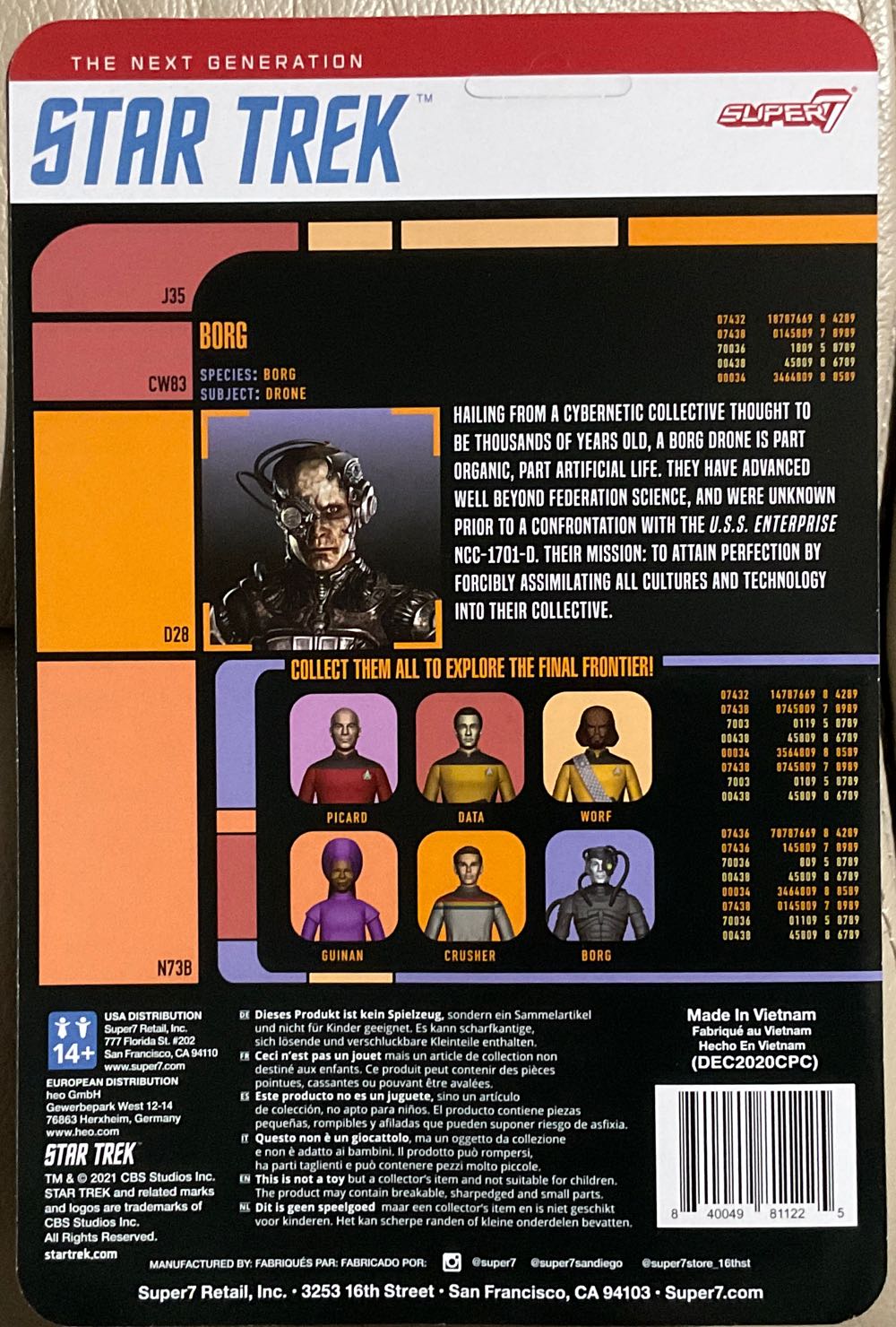 Star Trek: The Next Generation (Super7) - Borg - Super7 (Star Trek: The Next Generation (Super7)) action figure collectible - Main Image 2