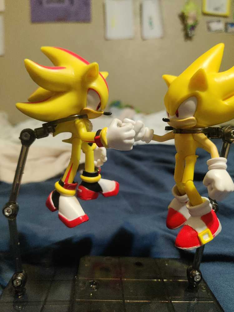 Sonic The Hedgehog Super Shadow Jakks - Jakks Pacific (Sonic The Hedgehog) action figure collectible - Main Image 2