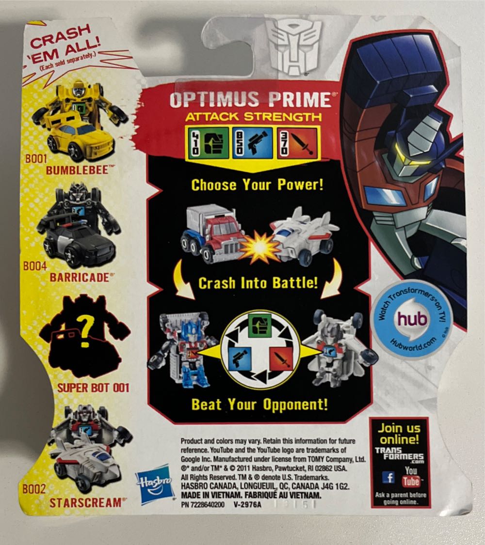 Optimus Prime - Hasbro (Transformers: Bot Shots) action figure collectible [Barcode 653569691204] - Main Image 2