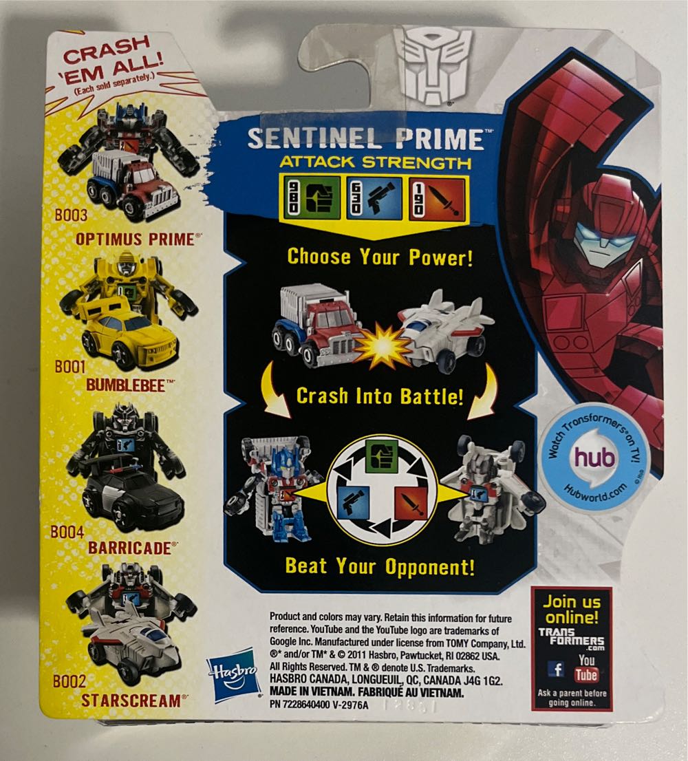 Sentinel Prime - Hasbro (Transformers: Bot Shots) action figure collectible [Barcode 653569691013] - Main Image 2