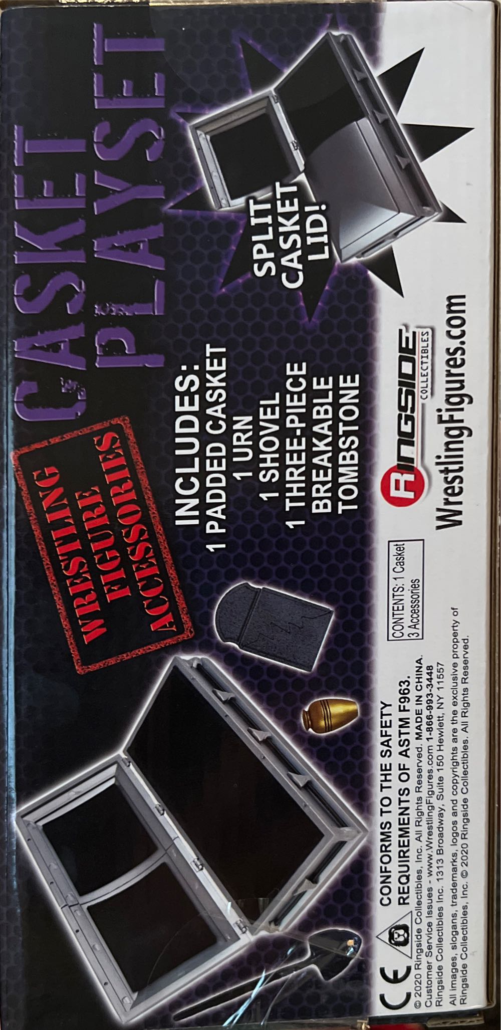 RSC Casket Playset (Silver) - Ringside collectibles (Pro Wrestling) action figure collectible - Main Image 2