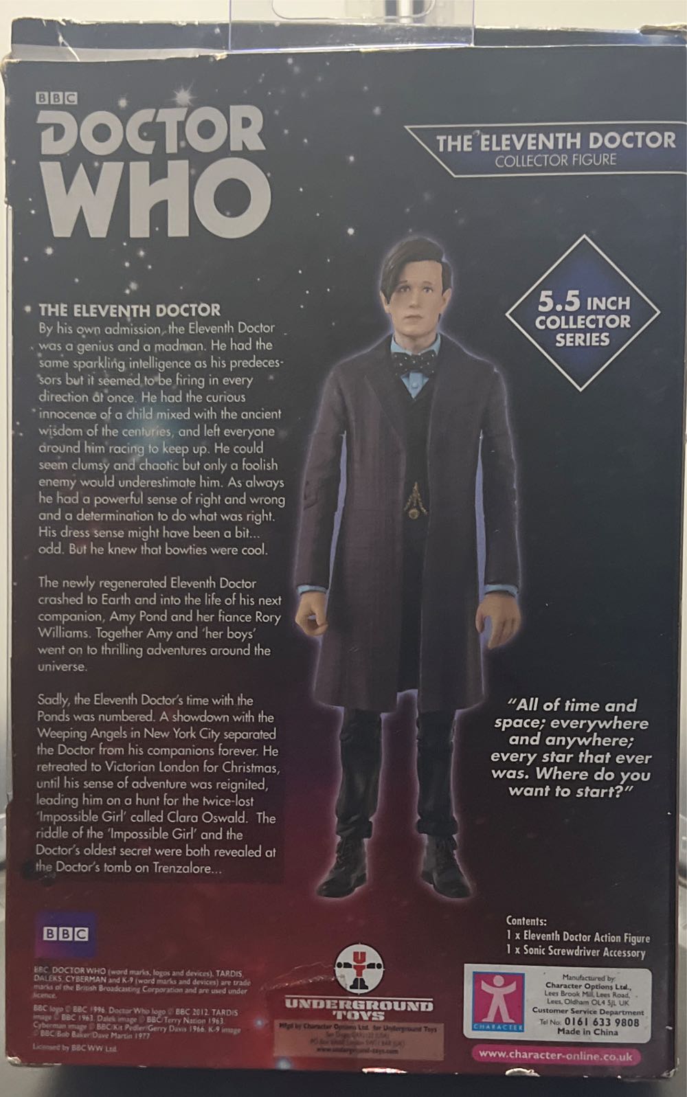 Eleventh Doctor Who Collector Eleventh  action figure collectible [Barcode 882041026696] - Main Image 2