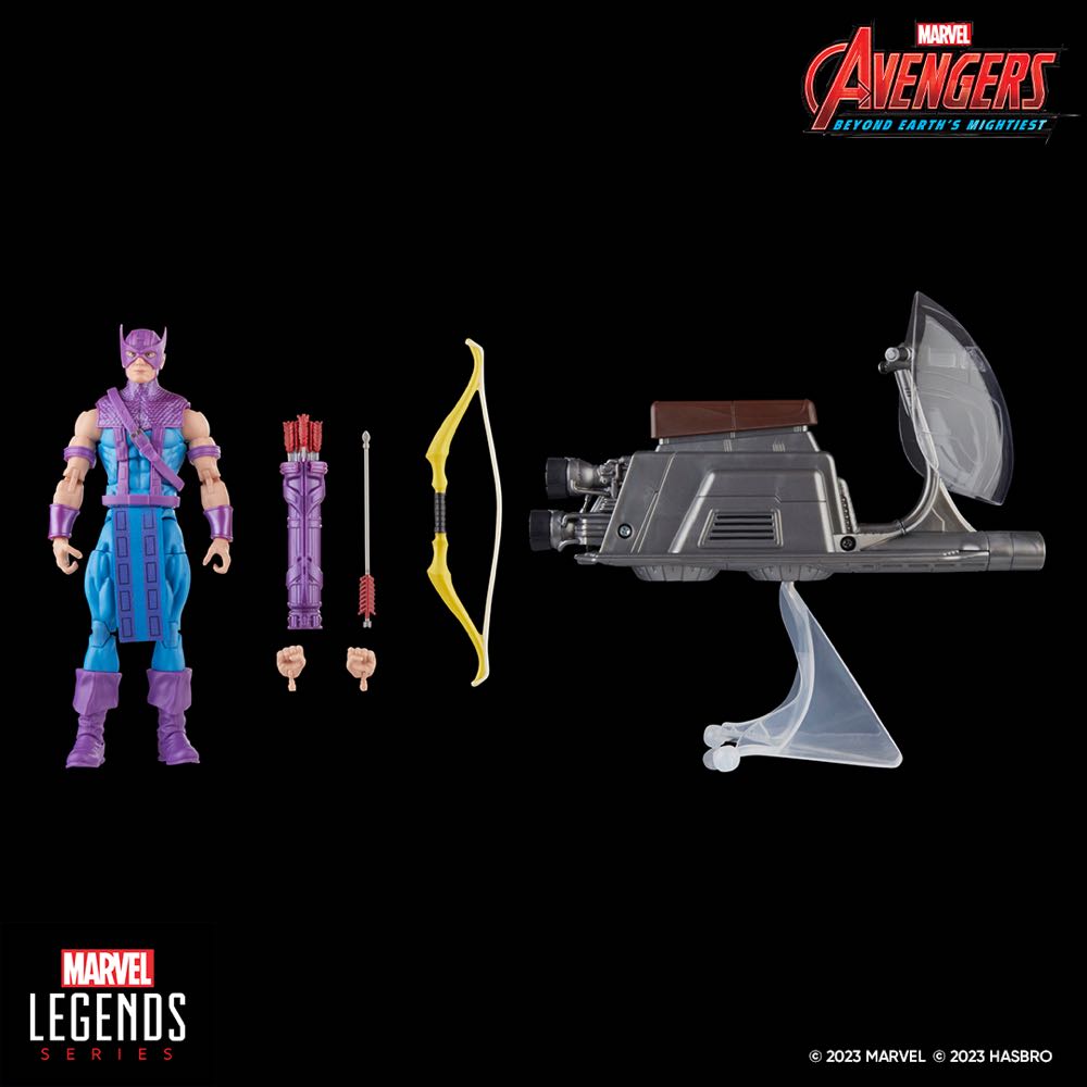 Hawkeye With Sky-Cycle - Hasbro Marvel Legends (Comics) action figure collectible - Main Image 2