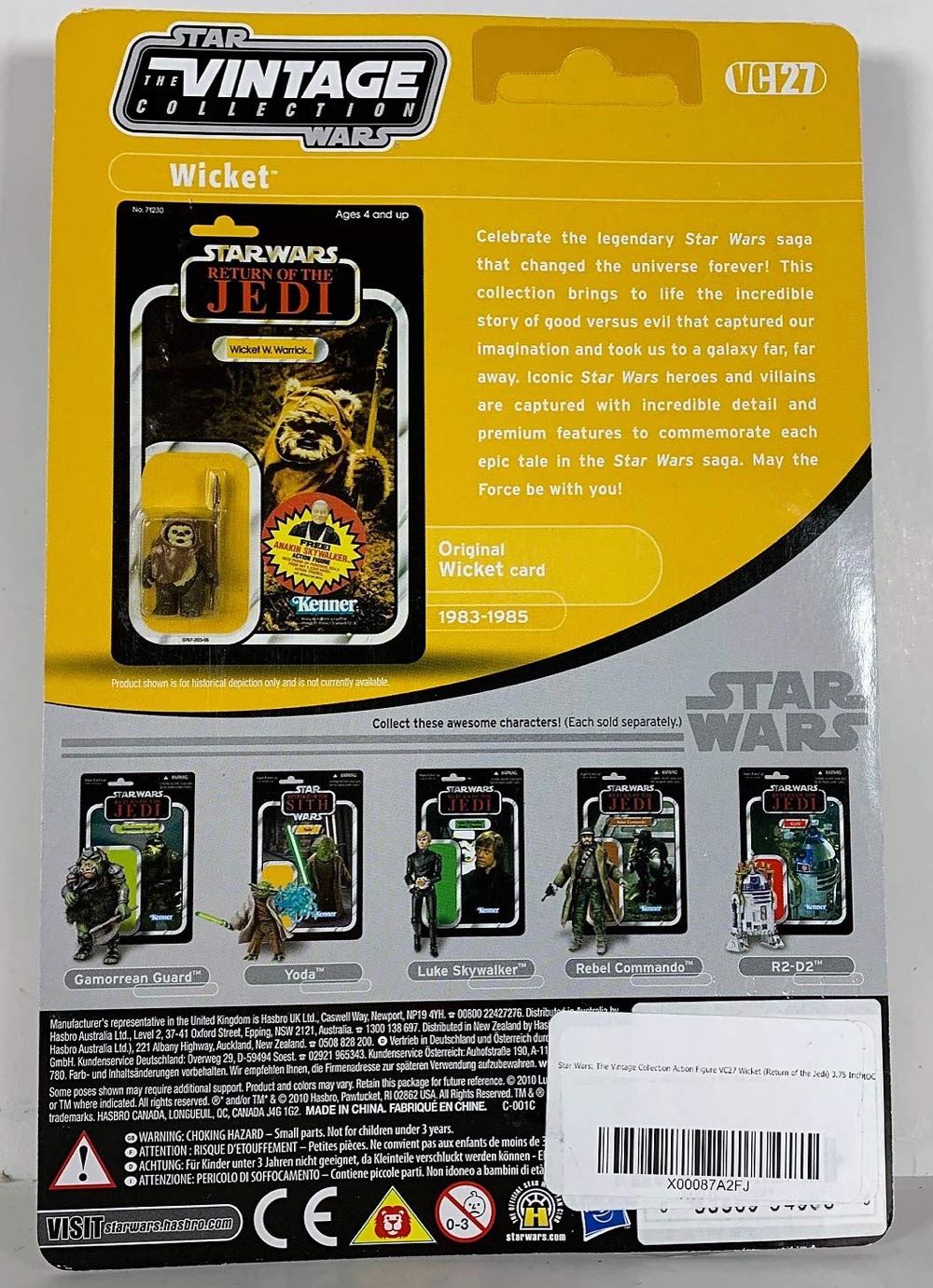 Star Wars: Wicket (VC27) - Kenner/Hasbro (Star Wars: The Vintage Collection: Return of the Jedi) action figure collectible - Main Image 3
