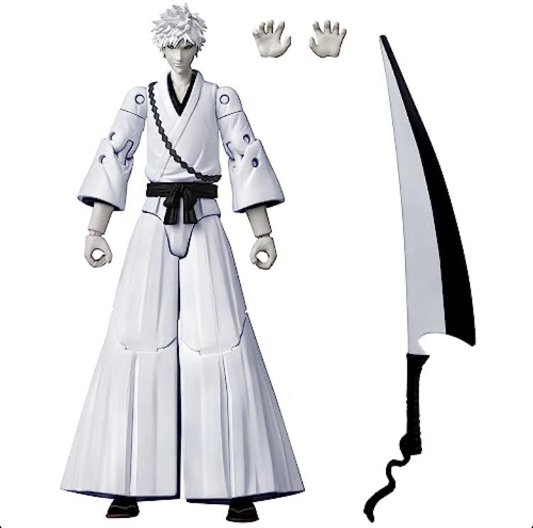 Bleach (White Ichigo) - Bandai America (Bleach Anime Heroes) action figure collectible [Barcode 045557369743] - Main Image 2