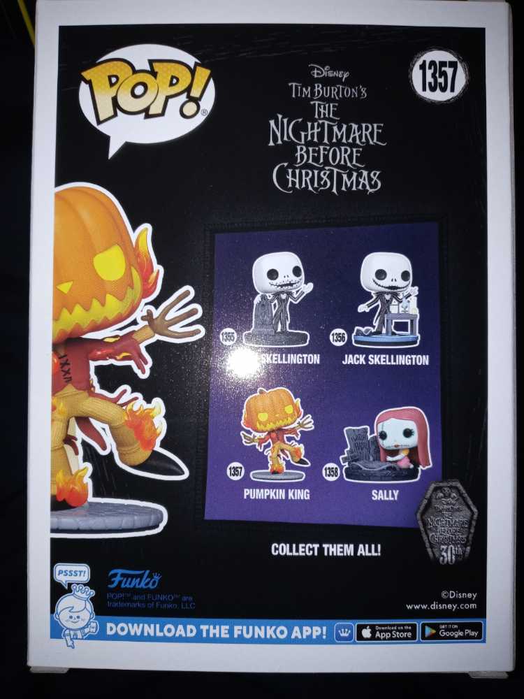 The Nightmare Before Christmas: Pumpkin King #1357 - Funko (The Nightmare Before Christmas) action figure collectible [Barcode 889698723145] - Main Image 2