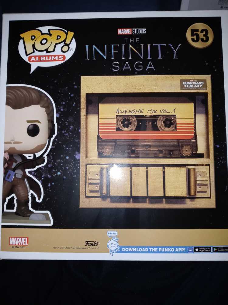 Albums: Guardians Of The Galaxy: Awesome Mix Vol. 1 Star-lord #53 - Funko (Album) (Album (Awesome Mix Vol. 1: Star-Lord)) action figure collectible [Barcode 889698708975] - Main Image 2