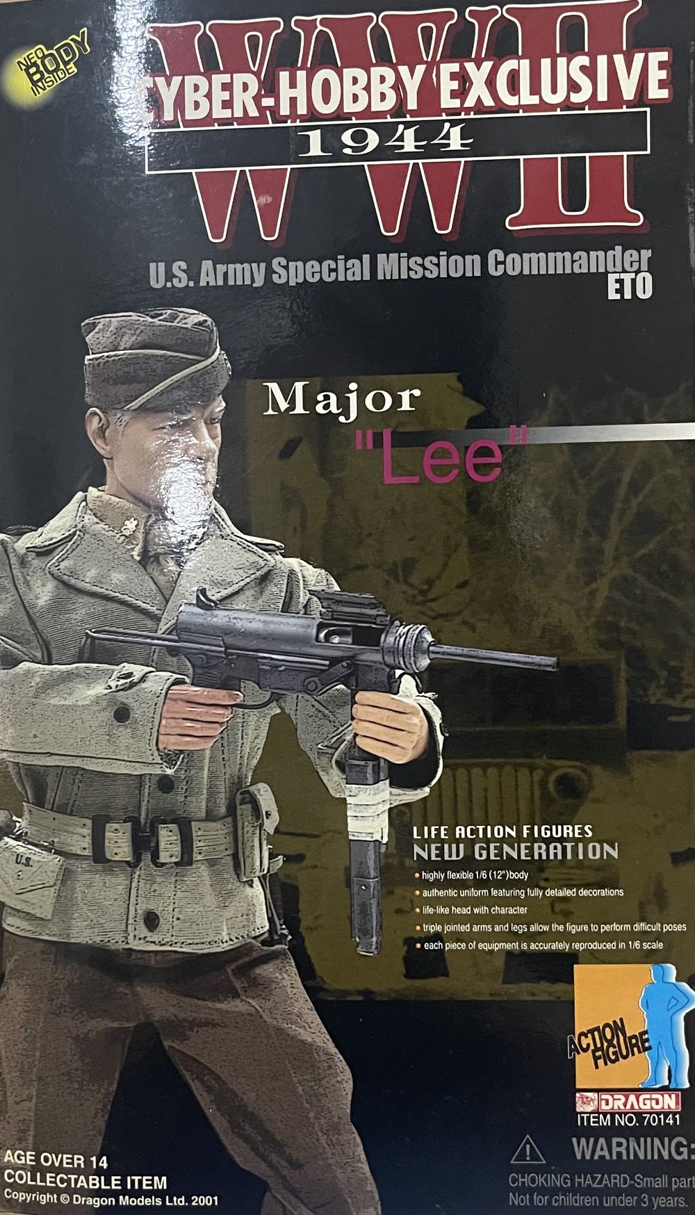 Cyber-Hobby Exclusive - WWII U.S. Army Special Mission Commander ETO Major “Lee” - Dragon Models Ltd. (WWII 1944) action figure collectible [Barcode 089195701411] - Main Image 2
