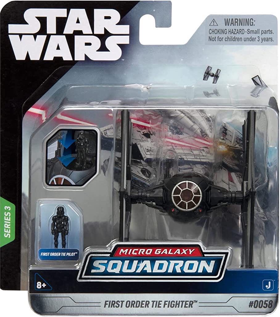 MG Squadron : #0058 First Order TIE Fighter - Jazwares (Star Wars: Episode VII - the Force Awakens) action figure collectible [Barcode 191726479260] - Main Image 3