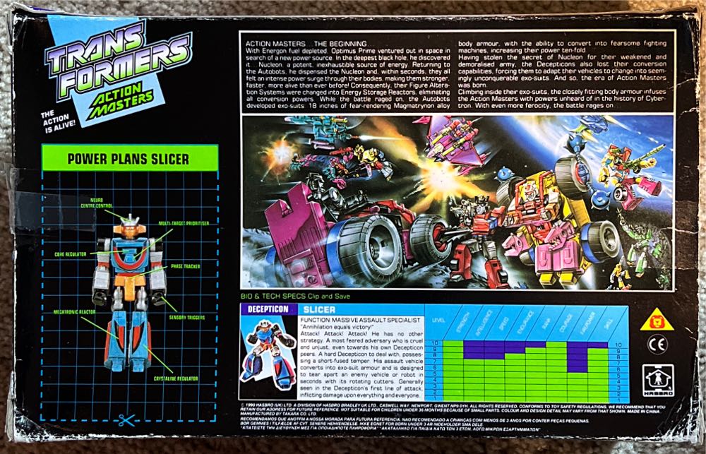 Slicer - Takara (Transformers G1 ActionMasters) action figure collectible [Barcode 5010995030338] - Main Image 2