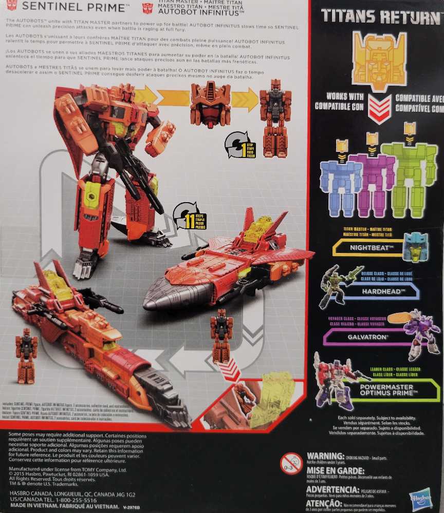 Sentinel Prime With Infinitustm - Hasbro (Titans Return) action figure collectible - Main Image 3