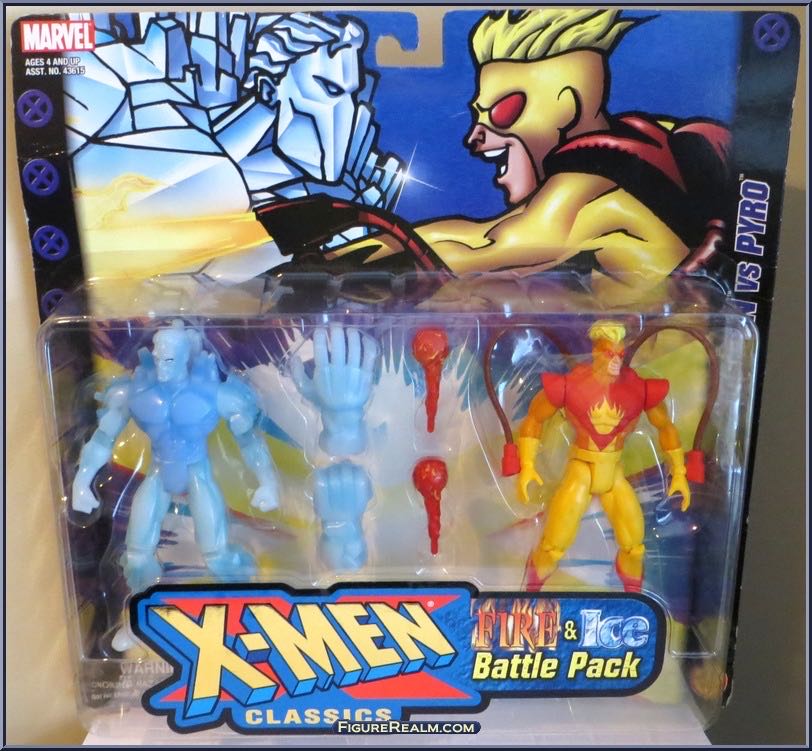 Iceman / Pyro - Toy Biz (X-Men - Classics) action figure collectible - Main Image 2