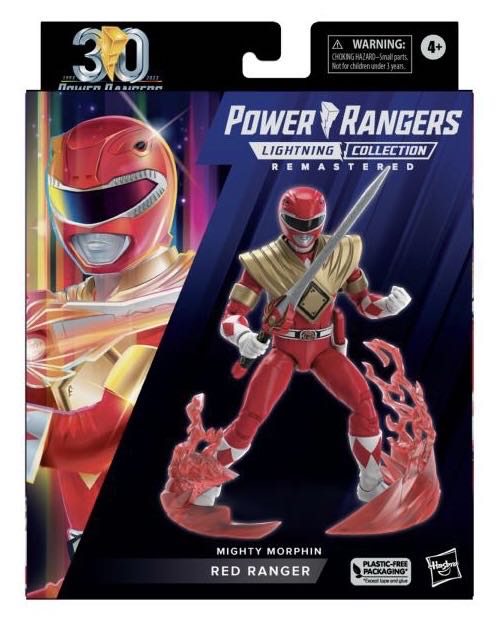 Red Mighty Morphin Ranger (Jason Lee Scott) Remastered - Hasbro (Power Rangers: Lightning Collection) action figure collectible [Barcode 5010996115126] - Main Image 2