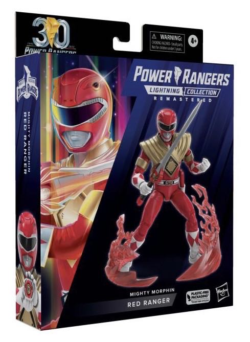 Red Mighty Morphin Ranger (Jason Lee Scott) Remastered - Hasbro (Power Rangers: Lightning Collection) action figure collectible [Barcode 5010996115126] - Main Image 3