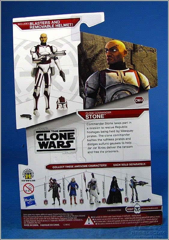 Legacy CW44 - Clone Commander Stone - Hasbro (Star Wars: The Clone Wars) action figure collectible - Main Image 3