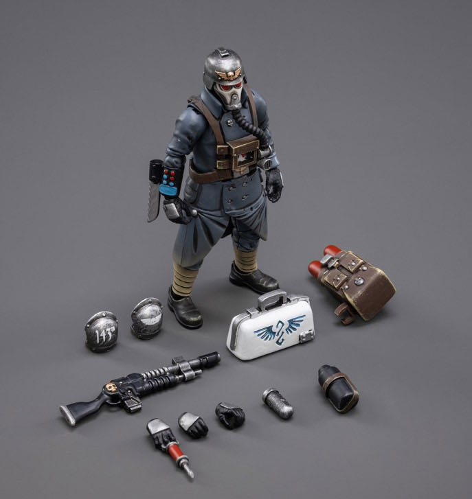 Death Korps of Krieg - Veteran Squad Guardsman Medic - Joy Toy (Warhammer 40K) action figure collectible - Main Image 3