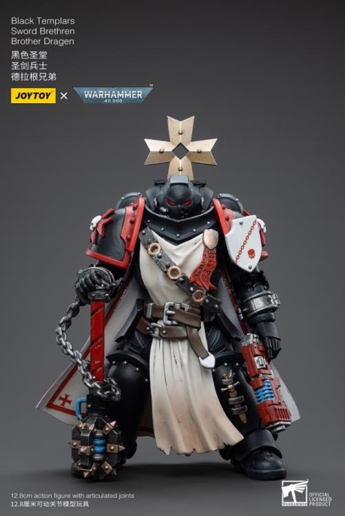 Black Templars - Sword Brethren Brother Dragen - Joy Toy (Warhammer 40K) action figure collectible - Main Image 3
