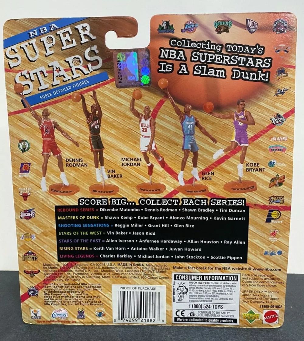 Michael Jordan  - Mattell (Basketball) action figure collectible [Barcode 074299218828] - Main Image 2