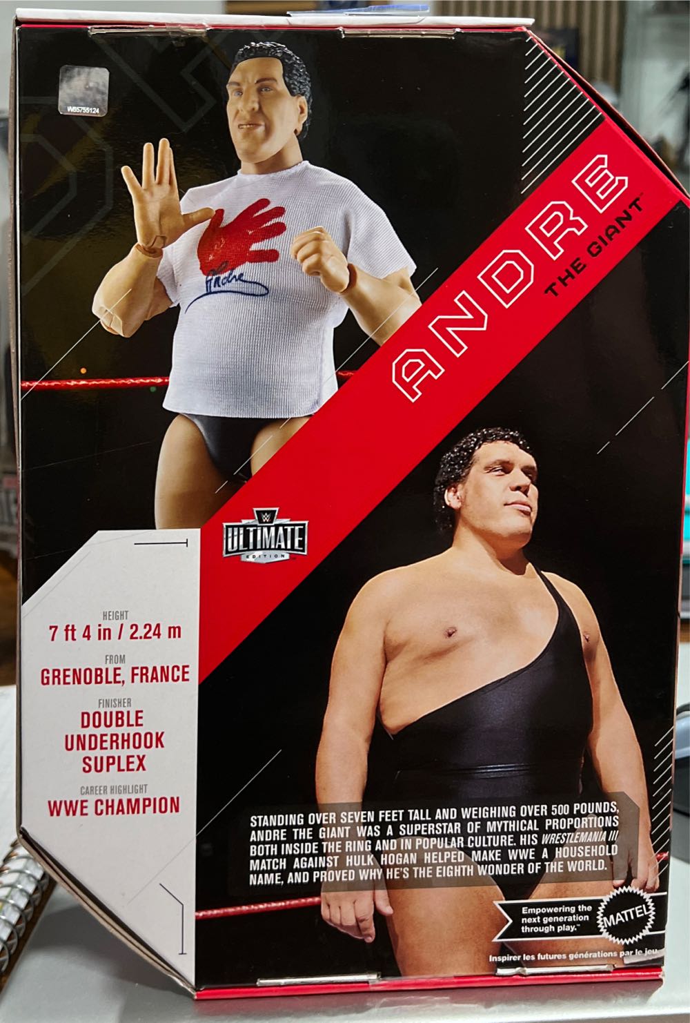 Andre The Giant - Mattel Wwe (WWE) action figure collectible - Main Image 2