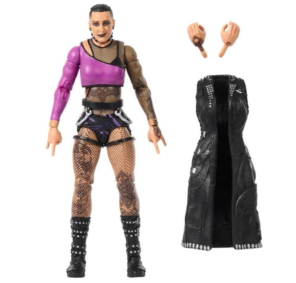 Rhea Ripley - Elite Series 102 - Mattel Wwe (Wwe Elite) action figure collectible [Barcode 194735105397] - Main Image 3