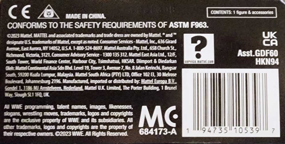 Rhea Ripley - Elite Series 102 - Mattel Wwe (Wwe Elite) action figure collectible [Barcode 194735105397] - Main Image 4