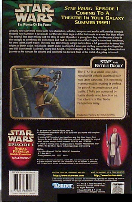 Star Wars: STAP with Battle Droid - Kenner (Star Wars: The Power of the Force (2)) action figure collectible - Main Image 3
