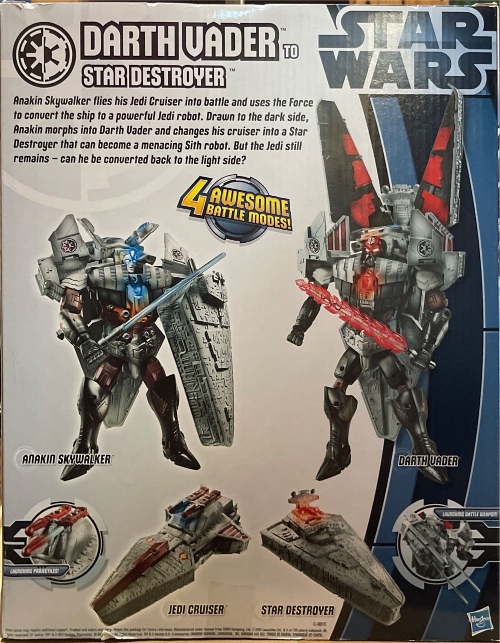 Star Wars Darth Vader To Star Destroyer Level Iii Transformer  action figure collectible [Barcode 653569706472] - Main Image 3