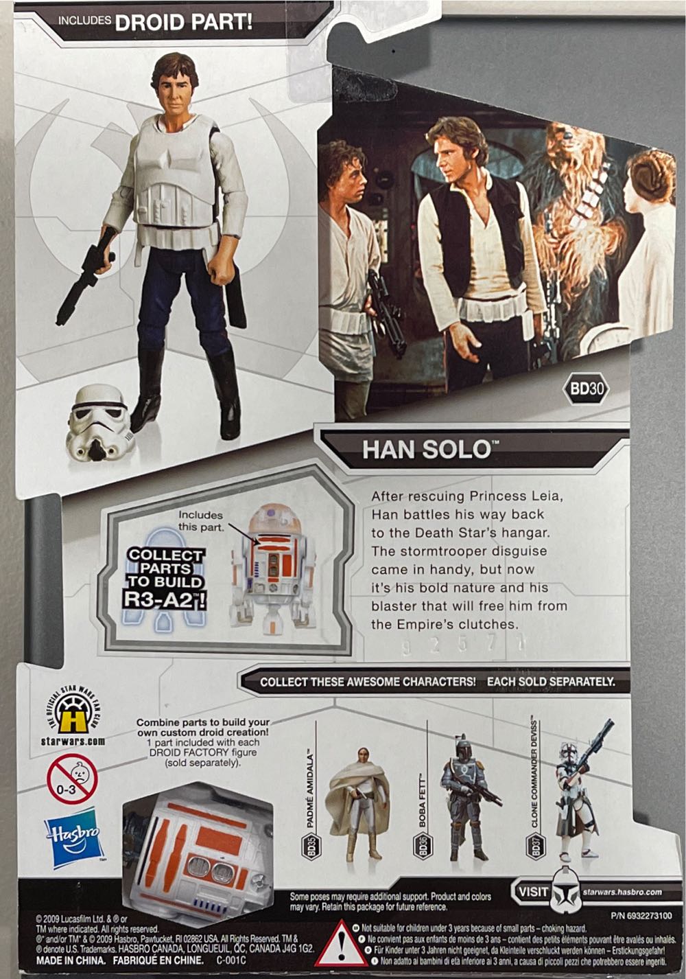 Han Solo - Hasbro (Star Wars Legacy Collection) action figure collectible [Barcode 653569430193] - Main Image 2