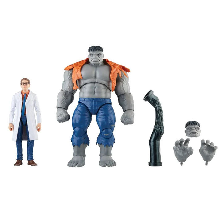 Gray Hulk And Bruce Banner - Hasbro Marvel Legends (Comics) action figure collectible - Main Image 2