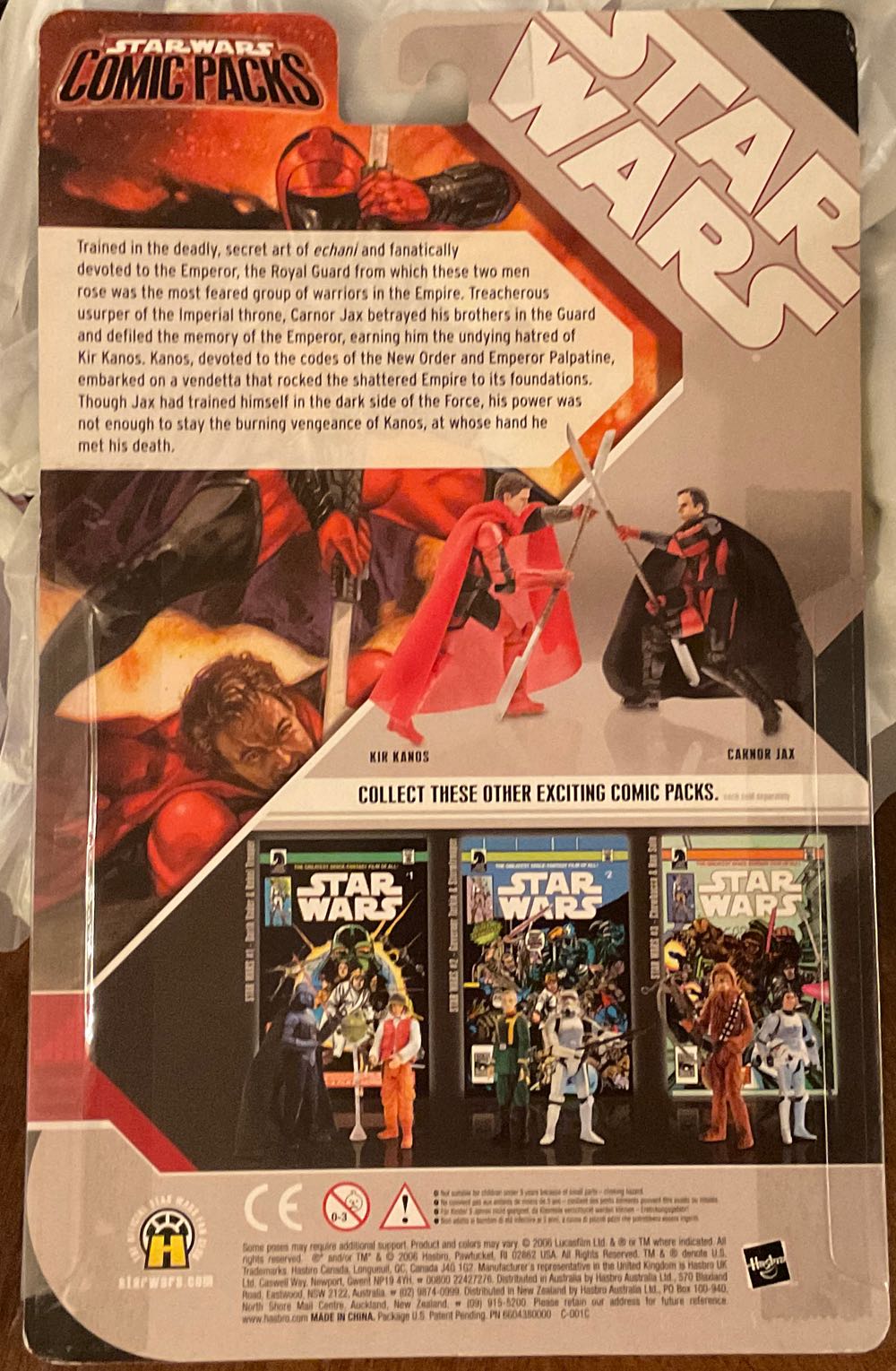 30th Anniversary Collection - Comic Packs #01 - Carnor Jax/Kir Kanos - Hasbro (Comic Packs) action figure collectible - Main Image 2