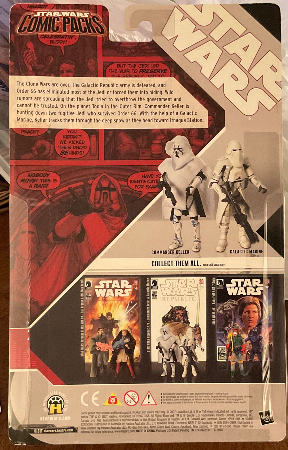 30th Anniversary Collection - Comic Packs #3 - Commander Keller/Galactic Marine - Hasbro (Comic Packs) action figure collectible - Main Image 2