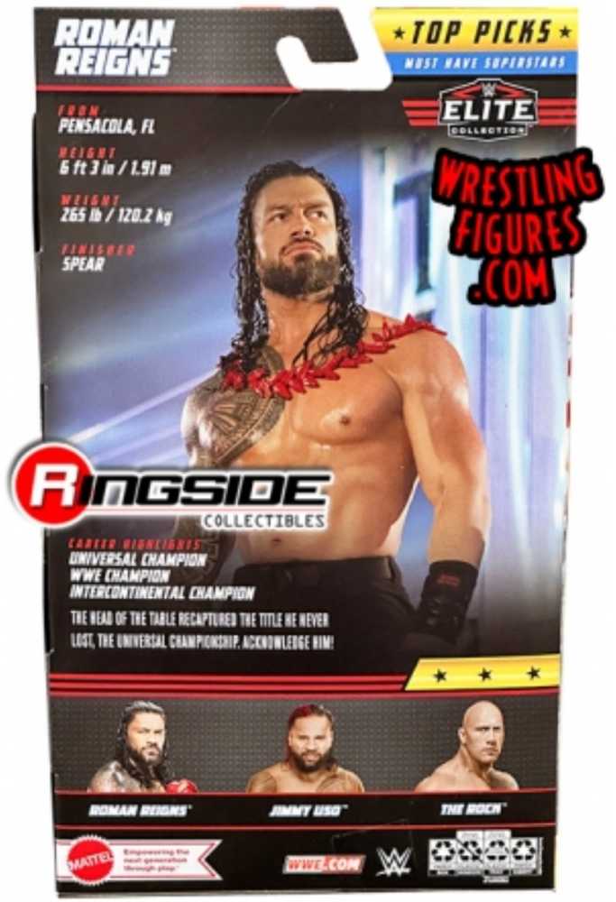 Roman Reigns - Mattel (WWE) (WWE Top Picks Elite Collection) action figure collectible [Barcode 194735105694] - Main Image 2