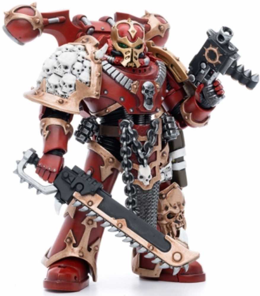 Joy Toy Warhammer 40k Chaos Space Marines Crimson Slaughter Brother Karvult - Joy Toy (Warhammer 40000) action figure collectible [Barcode 6973130374249] - Main Image 2