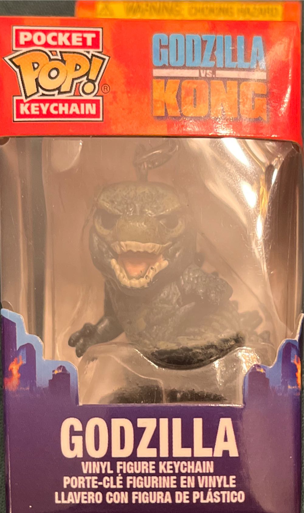 Godzilla Vs Kong : Pocket Funko Pop! Keychain : Godzilla Vinyl Keychain - Funko Pop Keychain action figure collectible [Barcode 889698509572] - Main Image 2