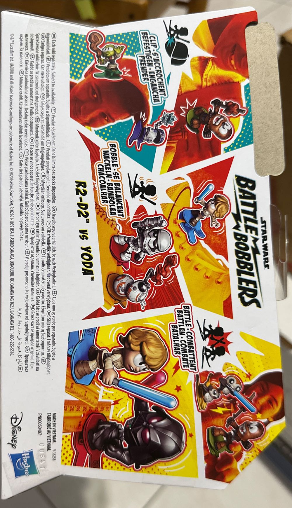 Star Wars Battle Bobblers R2-d2 Vs Yoda Clippable Battling Action Figure 2-pack Bobbling  action figure collectible [Barcode 5010993672691] - Main Image 3