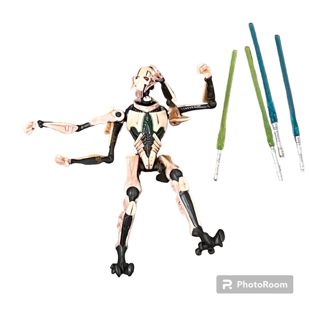 Star Wars: General Grievous (Four Lightsaber Attack) (III-09) - Hasbro (Star Wars: Episode III: Revenge of the Sith) action figure collectible - Main Image 4