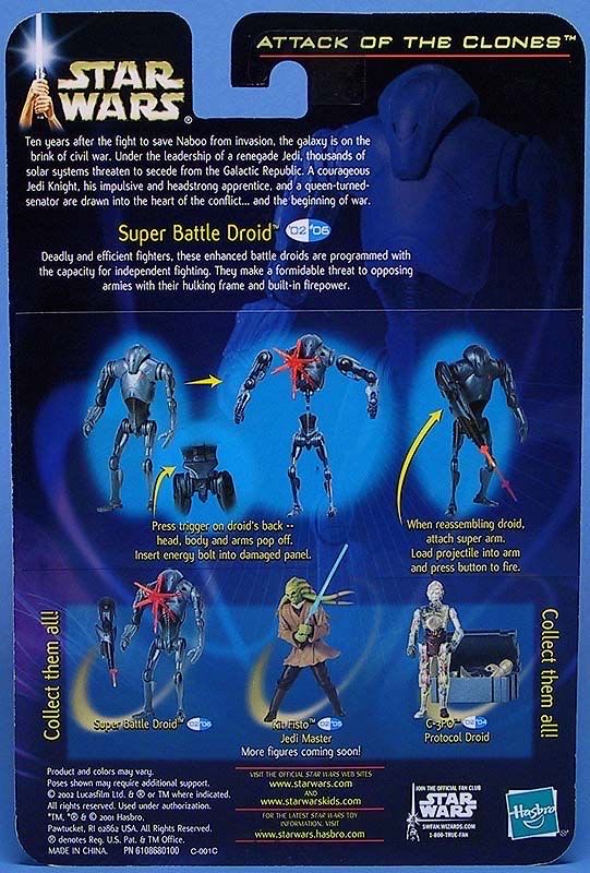 Star Wars: Super Battle Droid (II-06) - Hasbro (Star Wars: Episode II: Attack of the Clones) action figure collectible - Main Image 3