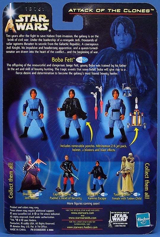 Star Wars: Boba Fett (Kamino Escape) (II-07) - Hasbro (Star Wars: Episode II: Attack of the Clones) action figure collectible - Main Image 3