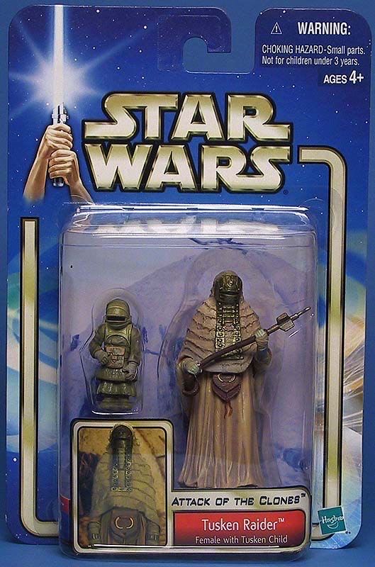 Star Wars: Tusken Raider (Female with Tusken Child) (II-08) - Hasbro (Star Wars: Episode II: Attack of the Clones) action figure collectible - Main Image 2