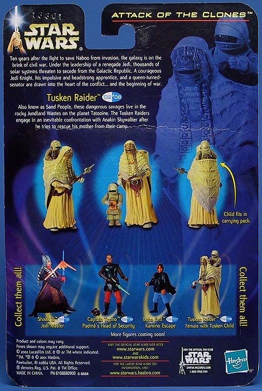 Star Wars: Tusken Raider (Female with Tusken Child) (II-08) - Hasbro (Star Wars: Episode II: Attack of the Clones) action figure collectible - Main Image 3