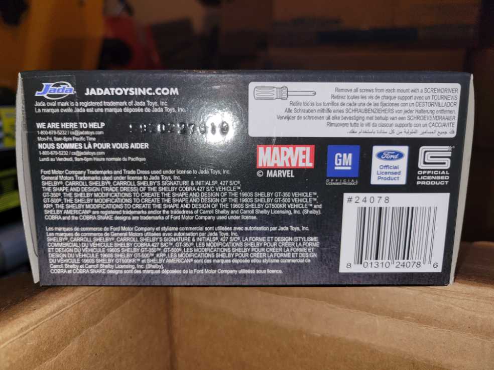 Jada Marvel Spider-Man 1965 Shelby Cobra 427 S/C - JADA TOYS, Inc. action figure collectible [Barcode 801310240786] - Main Image 2