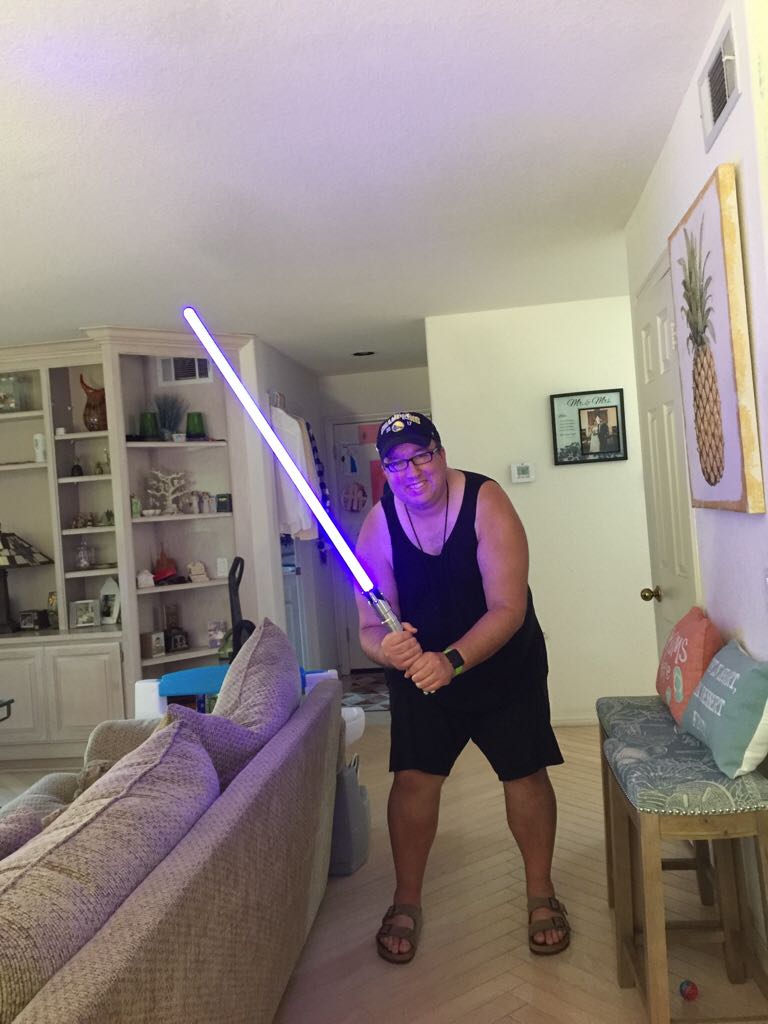 Star Wars Episode II Obi-Wan Kenobi Lightsaber  action figure collectible - Main Image 2