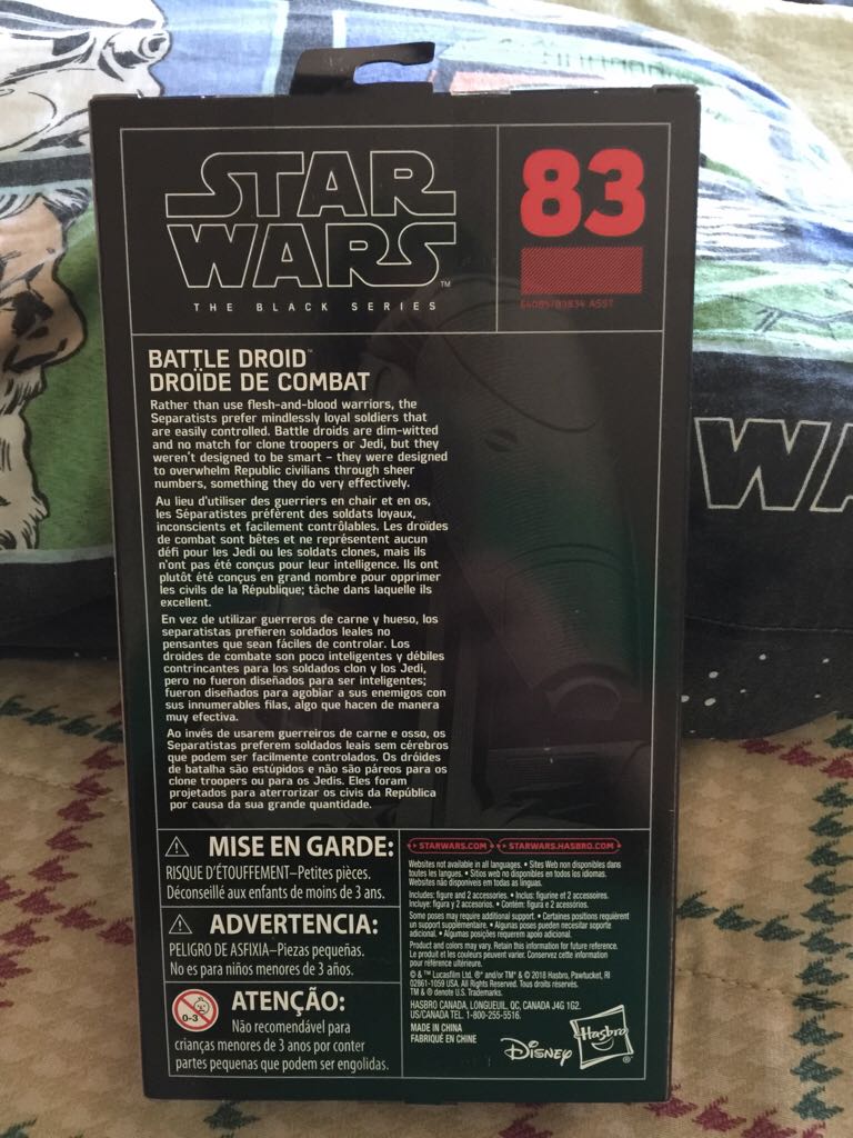 Star Wars Black Series Six Inch Battle Droid  action figure collectible - Main Image 2