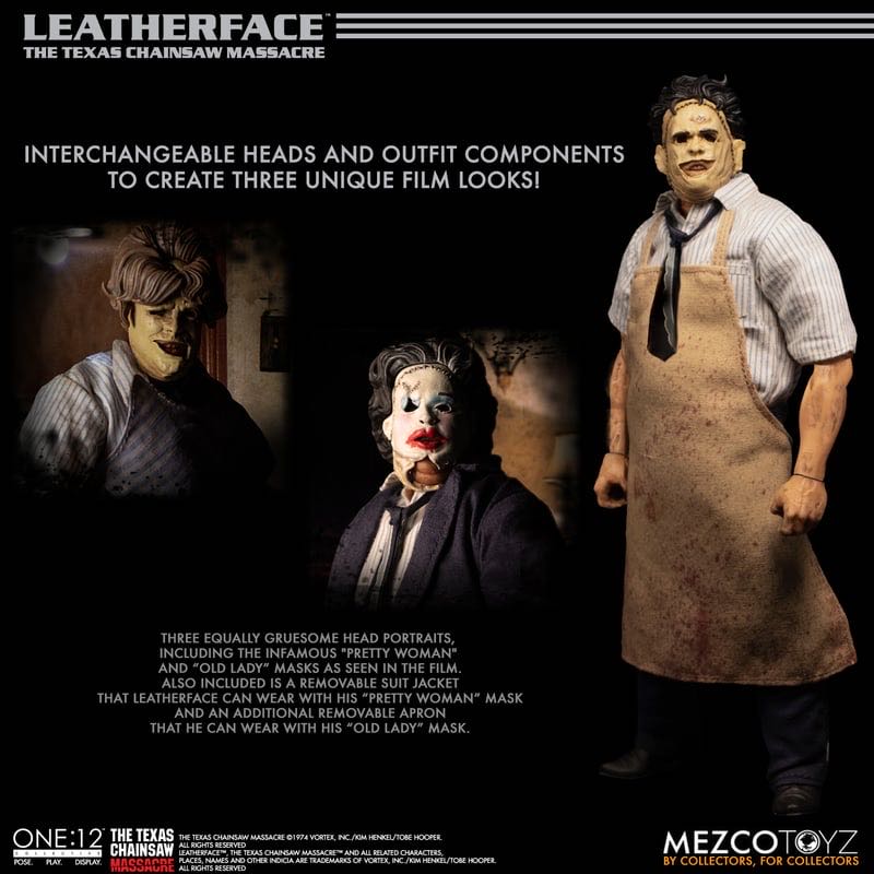 Leatherface One:12 - Mezco Toyz (The Texas Chainsaw Massacre) action figure collectible [Barcode 696198775259] - Main Image 3
